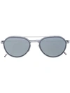 THOM BROWNE AVIATOR MIRROR SUNGLASSES,TB80112868830