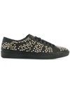 SAINT LAURENT studded low-top sneakers,5014290AS3Z12854974