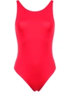 Brigitte Backless Swimsuit In Red