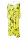 ACT N°1 ACT N°1 FLORAL PRINT RUCHED DRESS - GREEN,SSD180712877575