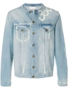 Ih Nom Uh Nit In Nom Uh Nit Denim Jacket With Print On The Back In Blue