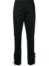 MOSCHINO TULLE CUFF TAILORED TROUSERS,A0315043012879715