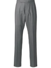 THOM BROWNE BACKSTRAP CROPPED TAILORED TROUSERS,MTC001A0062612870222