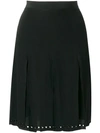 TOMAS MAIER TOMAS MAIER EYELET DETAIL SKIRT - BLACK,508114M076012858807