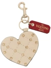 VALENTINO GARAVANI heart-shaped studded key ring,PW0P0Q17NAP12875215