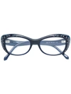 ROBERTO CAVALLI ROBERTO CAVALLI 猫眼框眼镜 - 蓝色,767COUSIN12812777