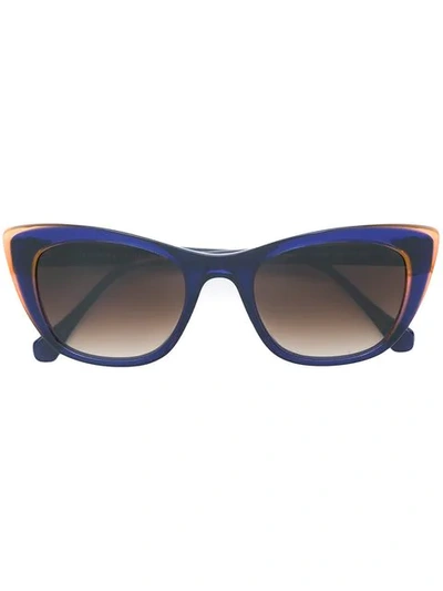 Face À Face Cat-eye Shaped Sunglasses In Blue