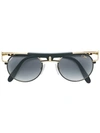 Cazal Round Shaped Sunglasses In Metallic
