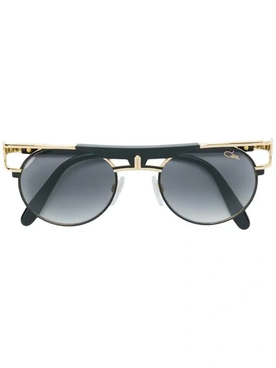 Cazal Round Shaped Sunglasses In Metallic