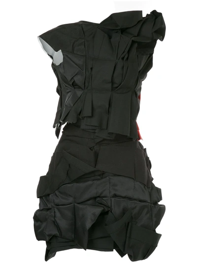 Pre-owned Comme Des Garçons Deconstructed Two Piece Suit In Black