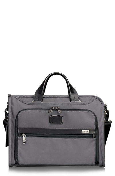 Tumi Alpha 2 - Slim Deluxe Portfolio - Grey In Pewter