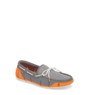 Swims Men's Stride Mesh & Rubber Braided-lace Boat Shoes In Orange/grey/white Fleck Fabric