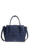 KATE SPADE CARLYLE STREET - ALEXA LEATHER SATCHEL - BLUE,PXRU8292