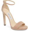 Jimmy Choo Misty 100 Suede Platform Sandals In Pink