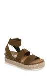Steve Madden Kimmie Flatform Sandal In Blue