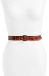 SAINT LAURENT FETICHE LEATHER BELT,5117250H70D