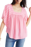 MADEWELL STRIPE BUTTERFLY TOP,H9216