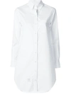 Thom Browne Poplin Shirt Dress In White