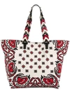 RED VALENTINO BANDANA TOTE BAG,PQ0B0A33SSA12873950