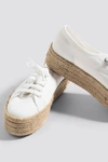 Superga 2730 Cotropew Espadrille Platform Sneaker In White