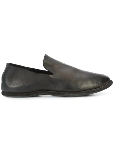Guidi Slip-on Shoes In Black