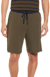 Daniel Buchler Peruvian Pima Cotton Lounge Shorts In Army