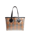 BURBERRY GIANT VINTAGE TRANSPARENT/CHECK REVERSIBLE TOTE - BEIGE,4072699