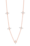 FREIDA ROTHMAN RADIANCE CRYSTAL STATION NECKLACE,RNPZN02-16E