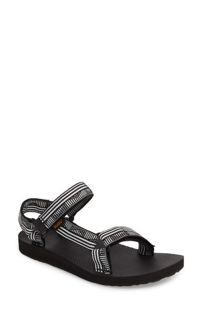 Teva Women's Original Universal Sandals Women's Shoes In Campo Black & White