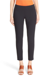 Lafayette 148 Fundamental Bi-stretch Stanton Cropped Pants In Black