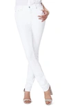 Nydj Marilyn High Rise Straight-leg Jeans In Optic White