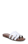 Sam Edelman Bay Double Strap Flat Sandals In White