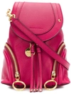 SEE BY CHLOÉ SEE BY CHLOÉ SMALL OLGA BACKPACK - PINK,CHS17AS92234912884093