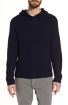 JAMES PERSE REGULAR FIT RIB KNIT CASHMERE HOODIE,MOM3128