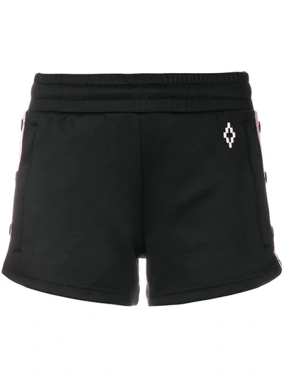 Marcelo Burlon County Of Milan Cross Tape Shorts In Black