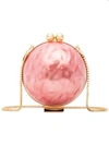 MARZOOK PINK LUCID PEARLESCENT SPHERE CLUTCH,NACRERUBY12896707