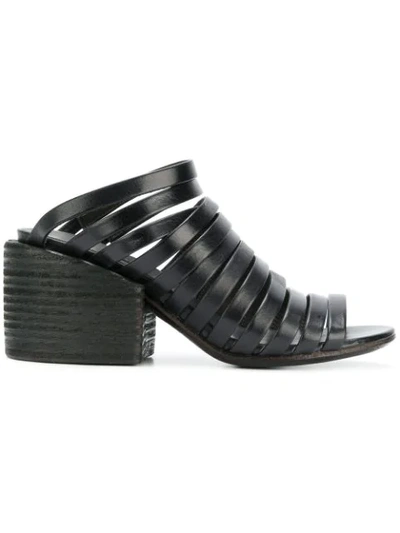 Marsèll Strapped Mules In Black