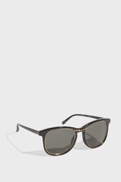 Linda Farrow Luxe Square-frame Acetate Sunglasses In Black