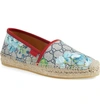 GUCCI ESPADRILLE SLIP-ON FLAT,427110KU230