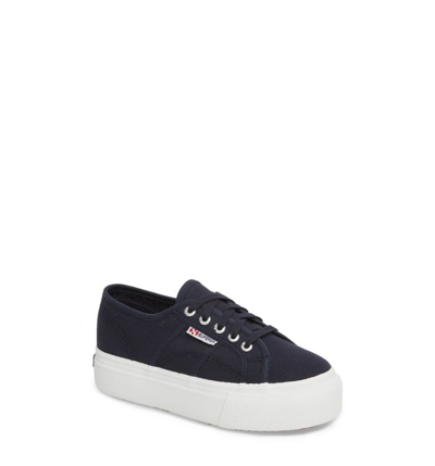 Superga 2790 Acotw Platform Sneakers In Navy