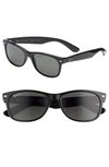 Ray Ban 'new Wayfarer' 55mm Polarized Sunglasses In Matte Black