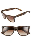 RAY BAN 'JUSTIN CLASSIC' 54MM SUNGLASSES - HAVANA,RB416555-YM