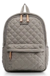 MZ WALLACE 'SMALL METRO' QUILTED OXFORD NYLON BACKPACK - GREY,5840434