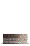 Jimmy Choo 'sweetie' Clutch - Black In Black/champagne