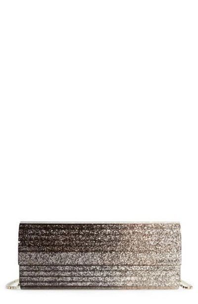 Jimmy Choo 'sweetie' Clutch - Black In Black/champagne