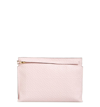 LOEWE LARGE LOGO EMBOSSED CALFSKIN LEATHER POUCH - PINK,107.55.K05