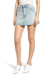 HUDSON VIVID CUTOFF DENIM MINISKIRT,WR841DJR