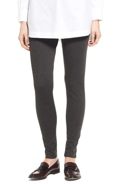 Two By Vince Camuto Seamed Back Leggings In Dark Heather Grey