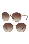 BURBERRY 56MM GRADIENT ROUND SUNGLASSES,BE309456-Y