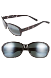 MAUI JIM KOKI BEACH 56MM POLARIZEDPLUS2 SUNGLASSES - BLACK AND GREY TORTOISE/ GREY,433-11T